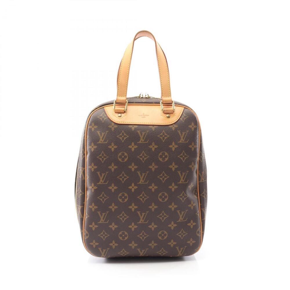 Louis Vuitton Excursion Handbag canvas leather Monogram brown